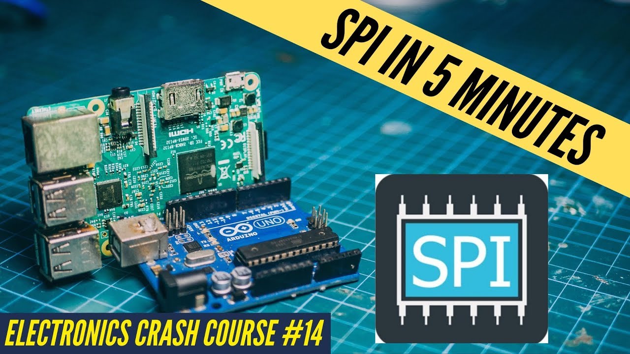SPI in a nutshell + Arduino & Raspberry Pi implementation: Electronics Crash Course 14