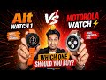 Noise Alt Watch 1 Vs Moto Watch  🔥 Top Ai Features Smartwatches | Noise vs Motorola |  New launches 