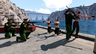 Screams Echo Across the Docks! US Snipers Arrive at the Last Second to Save Hostages – ARMA 3
