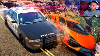 POLÍCIA e LADRÃO no LOCAL MAIS PERIGOSO do PLANETA! BeamNG.drive