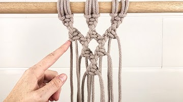 Alternating Spiral Knots  |  EASY Macrame Pattern