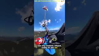 Mid-Air Paraglider Crash & Survival! 😱🪂|  @ThatsExtreme #shorts #paragliding #crash #survival