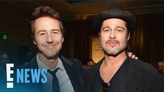 Brad Pitt, Edward Norton Have Rare Fight Club Reunion at World Cup | E! News