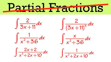 No need for partial fraction decomposition (6 integrals of rational functions)