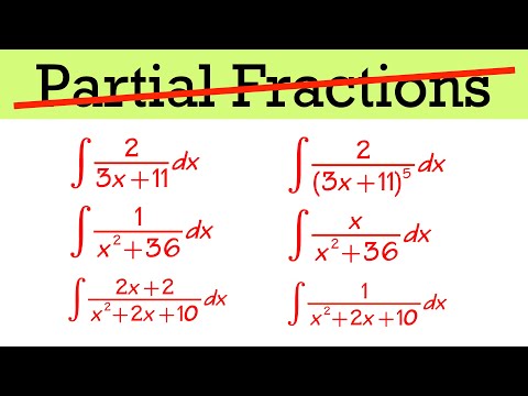 No need for partial fraction decomposition (6 integrals of rational functions)
