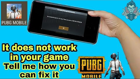 PUBG Game Managment System The Game Has Been Stopped Please Come Back Problem Solution How +