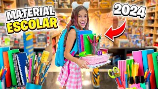 COMPRANDO MEU MATERIAL ESCOLAR 2024 BLACK VS PINK (JESSICA E FAMÍLIA)