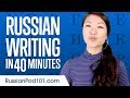 Learn ALL Russian Alphabet in 60 minutes/hour - How to Write and Read Russian