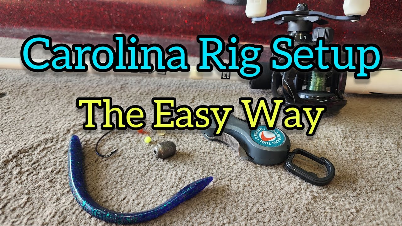 How To Setup A Carolina Rig For Bass Fishing 🎣 - YouTube