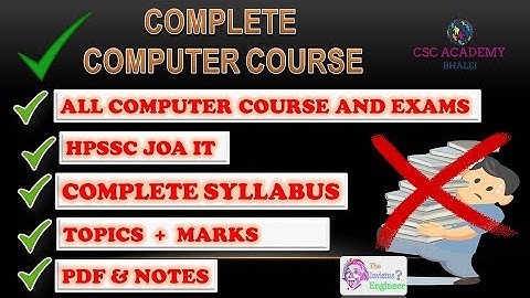 HPSSC JOA IT 965 NEW SYLLABUS & EXAM ANALYSIS || COMPUTER FUNDAMENTALS |