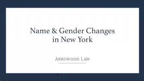 TGNC Legal Name & Gender Marker Change Workshop in NYC & NY State