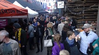 Walking through Maltby Street Market (The Ropewalk) & Druid Street Market, Bermondsey, London, SE1.