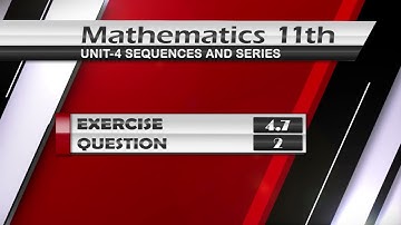 New Maths class 11th Exercise 4.7 Q.2 |Chapter Sequence and series | #Geometricmean |
