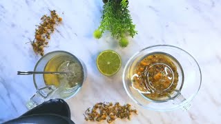 Chamomile tea & lemon - Pharmacy from nature 🌿🍋 شاي البابونج بالليمون صيدليةمتكاملةمن الطبيعة  ،،ك