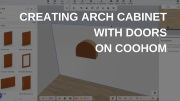How to Create Arch Cabinet with Door on Coohom