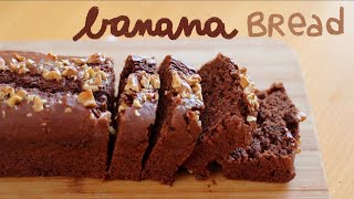 BANANA BREAD al cioccolato | Senza burro, Senza uova