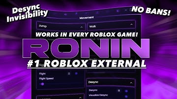Ronin Roblox External – Go INVISIBLE in ANY Roblox Game (Desync Invisibility, Undetected + NO BANS!)