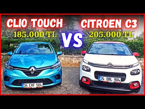 Clio 1.0 TOUCH X-TRONIC VS Citroen C3 1.2 Puretech Shine | Detailed Comparison