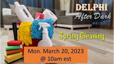 Live - Spring Cleaning #Delphi #Mononhighbridge