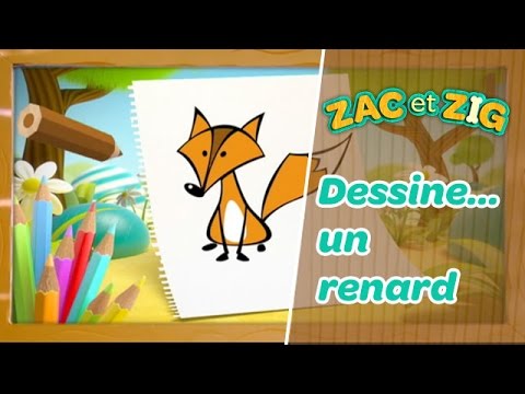 Apprends à dessiner un RENARD avec Zac et Zig (Emission 