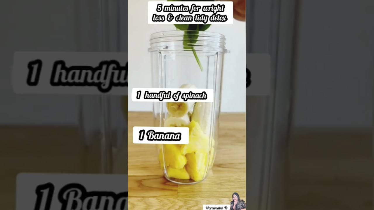 5 MINUTES DETOX RECIPE WITH SPINACH/ DETOX RECIPES 