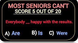 Mixed English grammar test ✨🇱🇷 most senior cants score 5 out of 20