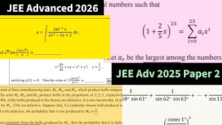Problems from the JEE Advanced 2025 Paper 2 | Integer Type