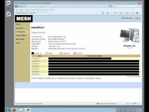 Demonstration of remote Intel AMT management