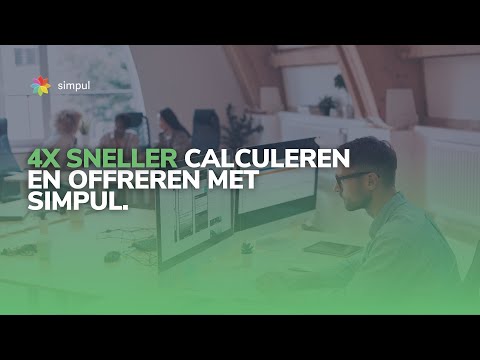 4x sneller calculeren en offreren met simpul