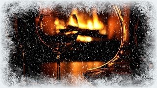 ❅ Cosy Winter Fire and Whistling Wind @RelaxWithNature