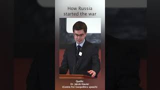 Dr. Jakob Hauter on how Russia started the war