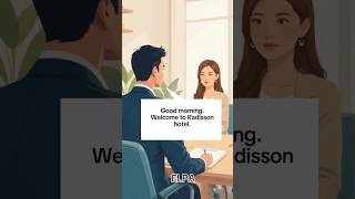 Hotel Receptionist Interview in English | Speaking Practice #jobinterview #englishconversation