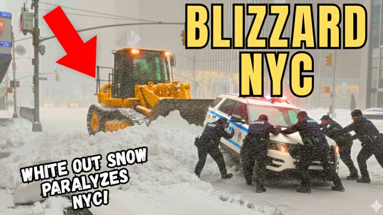 BLIZZARD OF THE CENTURY ❄️ SLAMS NYC! Exploring Manhattan In A Heavy Snow  Storm 🌨️