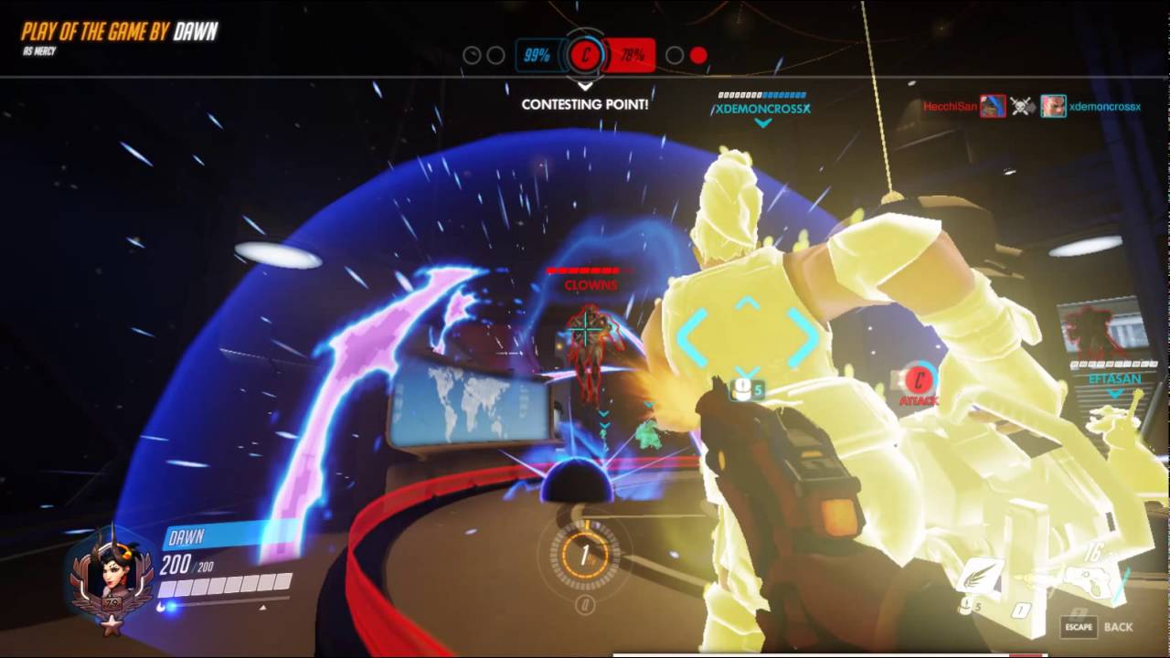 Mercy Doesn't Let An Ultimate Go To Waste | Dawn [Overwatch]