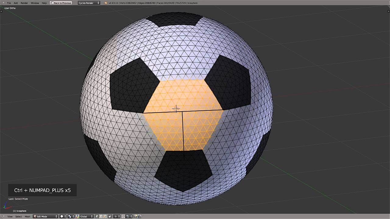 ballo bibaho Modeling a Soccer Ball in Blender