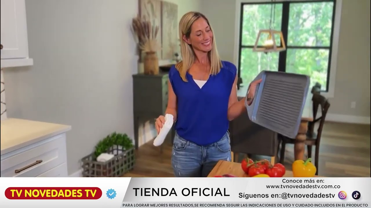 Parrilla ultra antiadherente de poco humo para interiores - Nutri Grill Pro