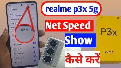 How to show net speed Realme p3x 5g/Realme p3x 5g me data speed kaise dekhe/network speed setting