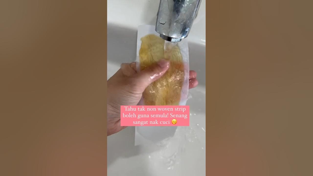 After waxing, please wash and reuse the strips! Don't throw it away 💕 