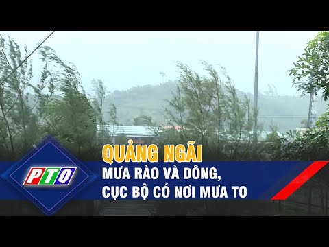 Quảng Ngãi có mưa rào và dông, cục bộ có nơi mưa to | PTQ