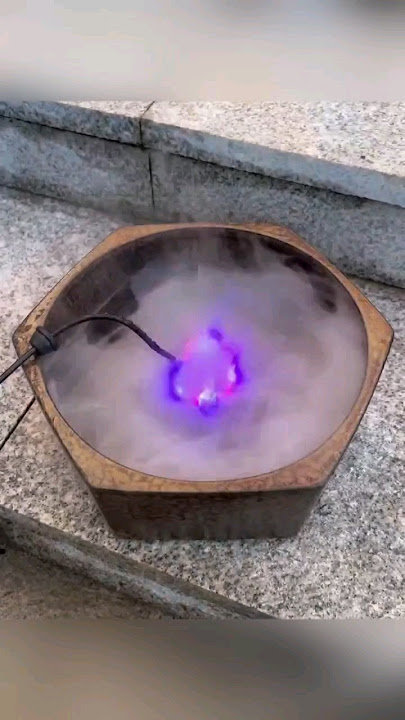 Ultrasonic Mist Maker Fogger Water Fountain Pond 12 LED#diy #hacks #diyprojects #shorts #et#viral
