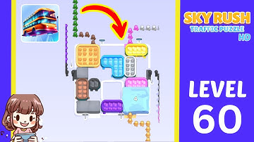 Sky Rush Traffic Puzzle Level 60 Solution Walkthrough