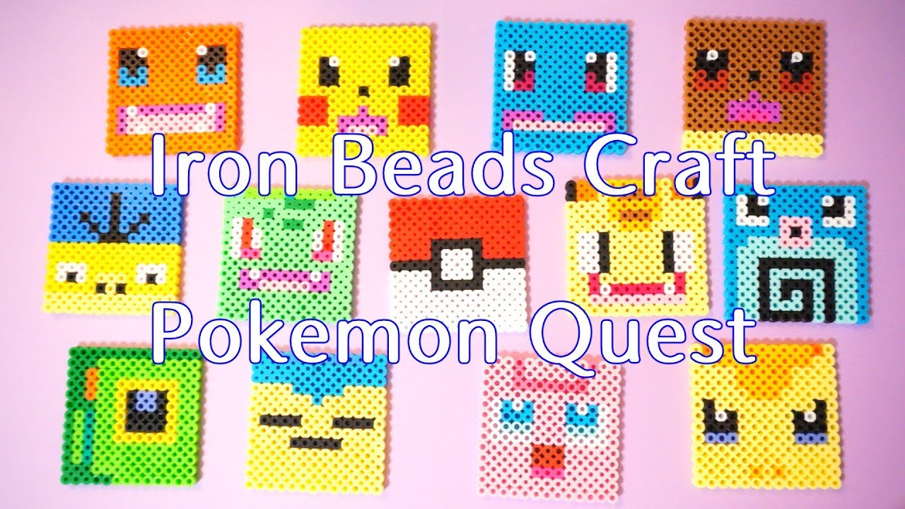 Iron Beads Craft Pokemon Quest アイロンビーズでポケモンクエスト Youtube