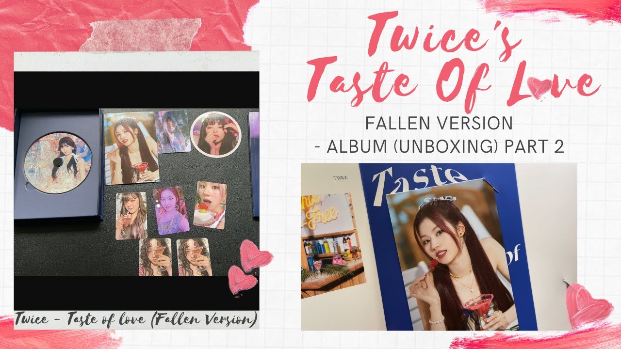 Twice S Taste Of Love Fallen Version Album Unboxing 4 Youtube