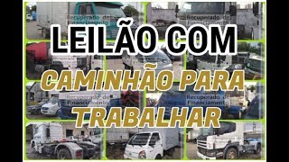 LEILÃO COM CAMINHÃO,  ATENDENDO O PEDIDO DOS INSCRITOS