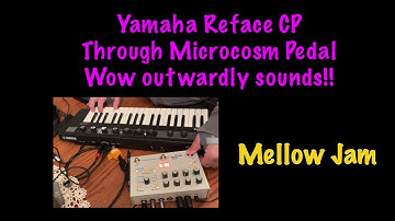 Yamaha Reface CP & Hologram Microcosm Pedal Mellow Jam /Microcosm makes everything sound outwardly!!