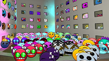 All Geometry Dash And Lobotomy Dash Bossfaces Emojis Nextbot Gmod part 1