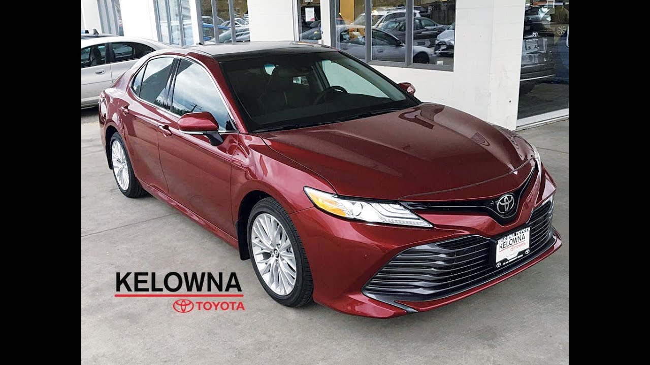 2018 Toyota Camry XLE Ruby Flare Pearl - YouTube