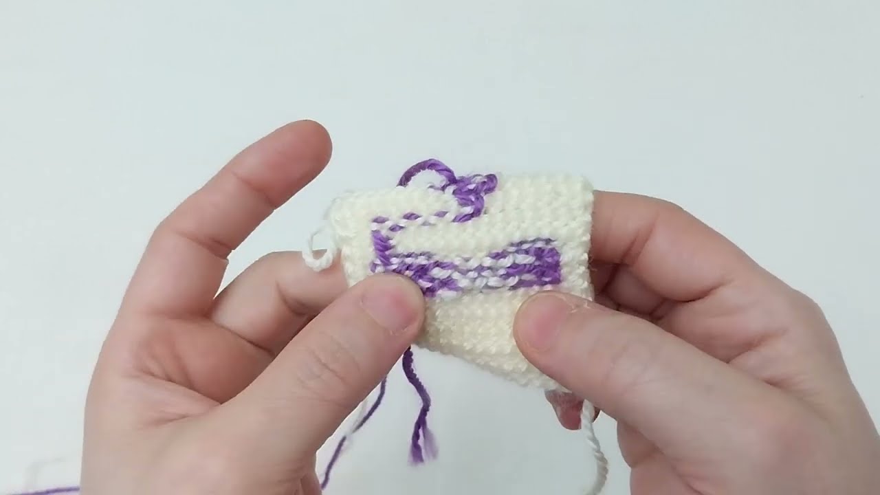 Tunus İşi Örgüde Arkadan İp Yürütme