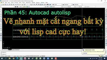 Lisp vẽ mặt cắt ngang bất kỳ cho dân xây dựng giao thông |Autolisp autocad| lisp ve mat cat ngang