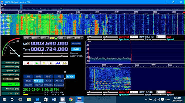 Tuning the 80 meters ham band with Soft66RTL SDR receiver